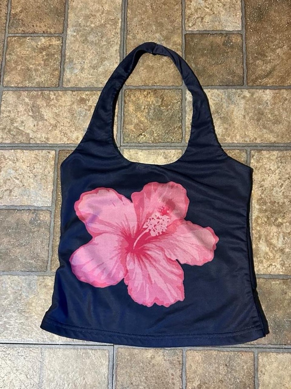 hibiscus halter top